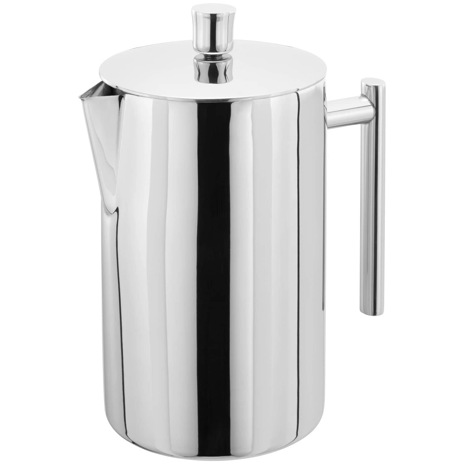 Stellar SM23 Double Walled Stainless Steel Cafetiere, 12 Cup